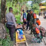 Kodim 1304/Gorontalo Evakuasi Korban Tanah Longsor di Bone Bolango