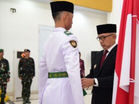 Pj Gubernur Gorontalo Kukuhkan Paskibraka 2024