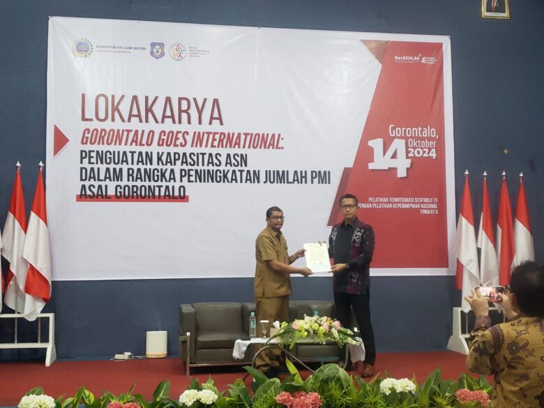 BPSDM Pemprov Gorontalo dan Kemenlu RI Sepakati LoI Kerja Sama Magang ASN