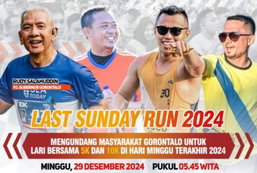 Pemprov Gorontalo Gelar Last Sunday Run 2024